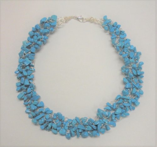 Judy Larson's Wire Crocheted Necklace - , Contemporary Wire Jewelry, Crocheting, Repeat the process to make two more crocheted strands